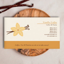 Cartão De Visita Vanilla Bean e Flor