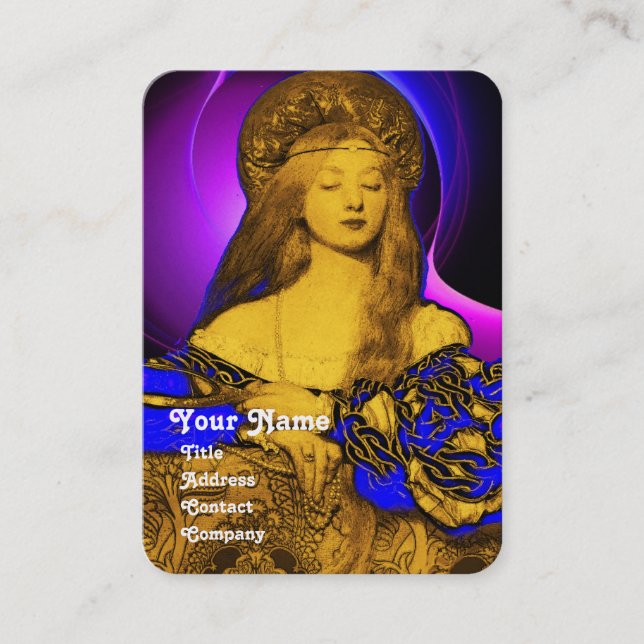 Cartão De Visita VANITY BEAUTY FASHION DESIGNER Dourado Metal (Frente)