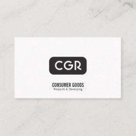 Cartão De Visita Variação de Fundo Arredondada do Monograma