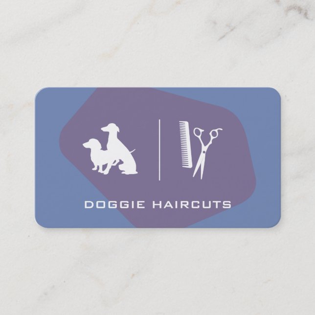 Cartão De Visita Variação de Grupo de Cães (Frente)