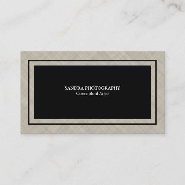 Cartão De Visita Variação de Textura Cruzada (Frente)