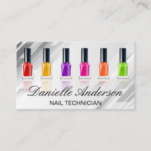 Cartão De Visita Variedade - Unha colorida polonesa Manicure