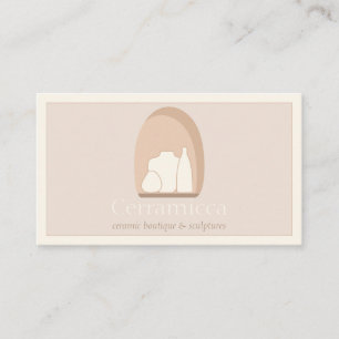 Cartão De Visita Vaso de Escultura de Porcelana Feita à Mão em Cerâ