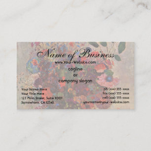 Cartão De Visita Vaso Turco por Odilon Redon