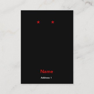 Cartão De Visita Vazio nativo do brinco dos cavalos