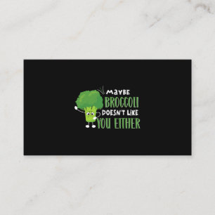 Cartão De Visita Vegan Vegetariano Talvez Broccoli Não Goste De Voc