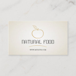 Cartão De Visita Vegetais de frutas/cartão saudável da