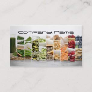 Cartão De Visita Vegetais de frutas/cartão saudável da