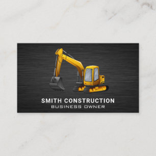 Cartão De Visita Veículo de construção  Digger Terra 