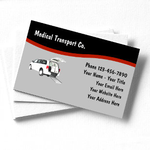 Cartão De Visita Veículo de Transporte Médico