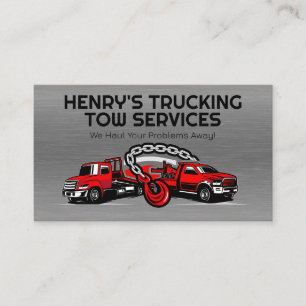 Cartão De Visita Veículos De Caminhão De Vento   Serviços de recupe