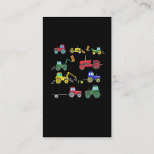 Cartão De Visita Veículos Legal de Escavadores de Rapazes para Faze
