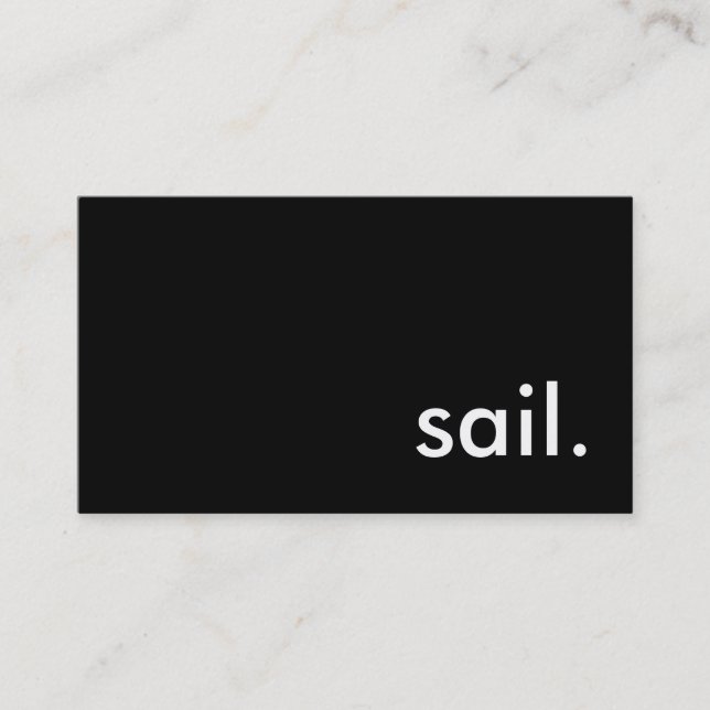 Cartão De Visita vela. (Frente)