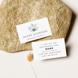 Cartão De Visita Velas artesanais Crystal Gemstone Social Media Bus