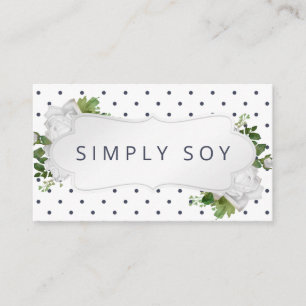 Cartão De Visita Velas Perfumadas E Misturadas De Cera De Soja