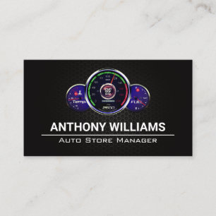 Cartão De Visita Velocidades do autoindicador   Fibra Metálica de C