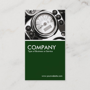 Cartão De Visita Velocímetro de Motocicleta - Verde Escuro