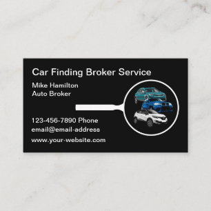 Cartão De Visita Vendas de Carros da Modern Auto Broker