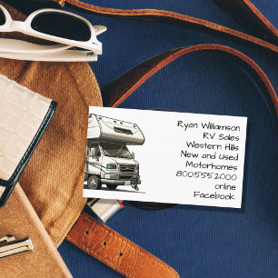 Cartão De Visita Vendedor de RV Motorhomes Reboques Camping