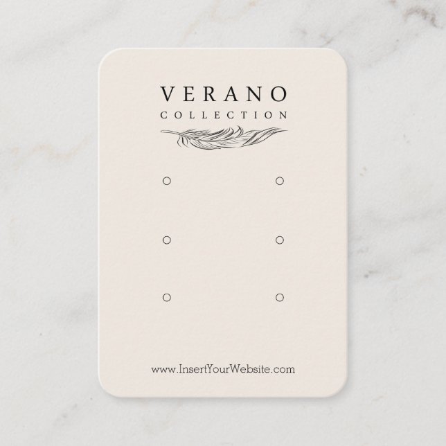 Cartão De Visita Verano Mighted Earring Multi Vertical (Frente)