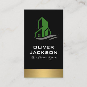 Cartão De Visita Verdadeiro Ícone Imobiliário Imobiliário Lux Doura
