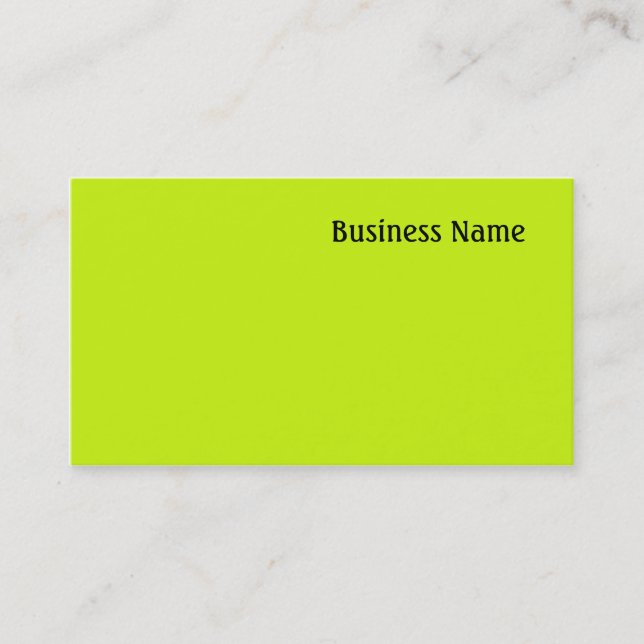 Cartão De Visita Verde (Frente)