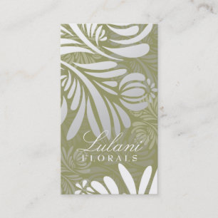 CARTÃO DE VISITA VERDE 311-EXOTIC FLORAL