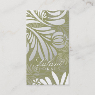 CARTÃO DE VISITA VERDE 311-EXOTIC FLORAL