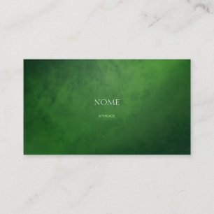 Cartão De Visita Verde 3 elegante
