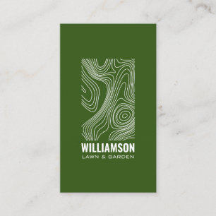 Cartão De Visita Verde ajardinando III do cuidado do gramado da