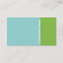 Cartão De Visita Verde azul moderno