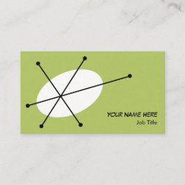 Cartão de visita Verde Dazzle