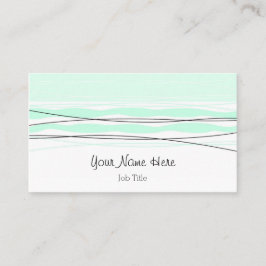 cartão de visita verde de Faixa Atlântica