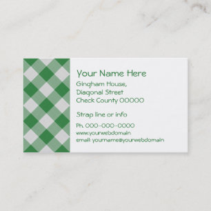 Cartão de visita verde do guingão