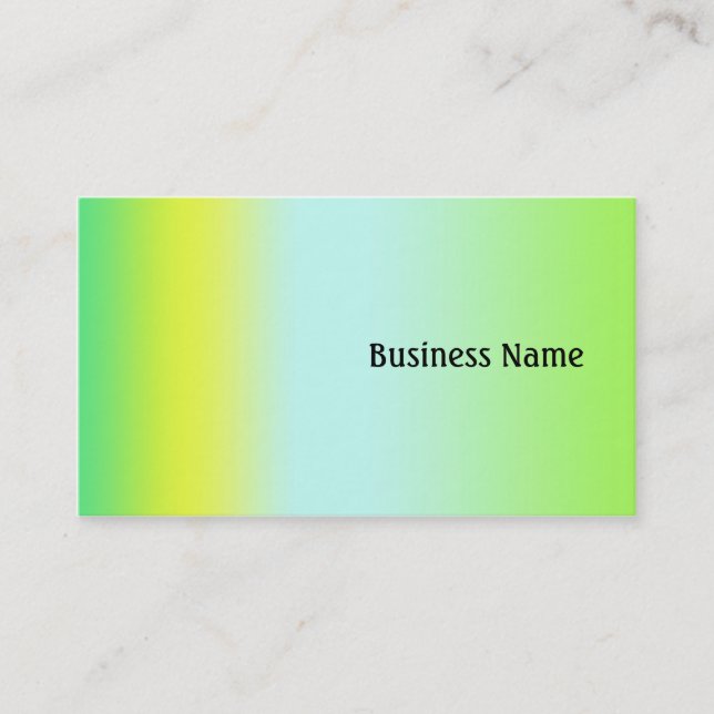 Cartão De Visita Verde e amarelo (Frente)