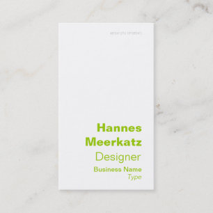 Cartão de visita verde elegante da latitude e da