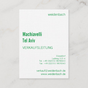 Cartão De Visita Verde geométrico