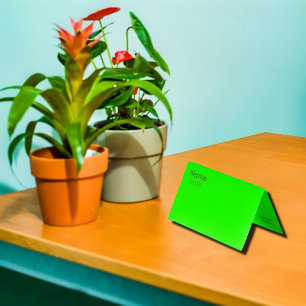 Cartão De Visita Verde neon 