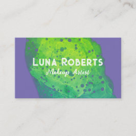 Cartão de visita Verde pintado