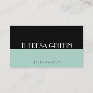 Cartão De Visita Verde / Preto