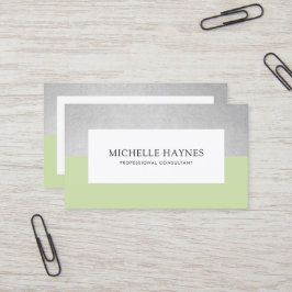 Cartão De Visita Verde profissional minimalista de luxo moderno