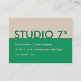 Cartão De Visita Verde - Série Natural