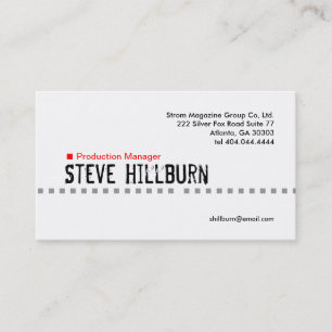 Cartão de visita vermelho 4 do traço