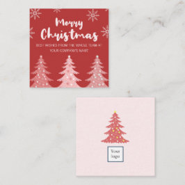 cartão de visita vermelho bonito