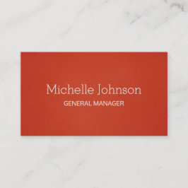 Cartão De Visita Vermelho Cinzento Mínimo Profissional
