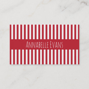 Cartão De Visita Vermelho da âncora