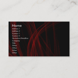 Cartão de visita vermelho da tensão