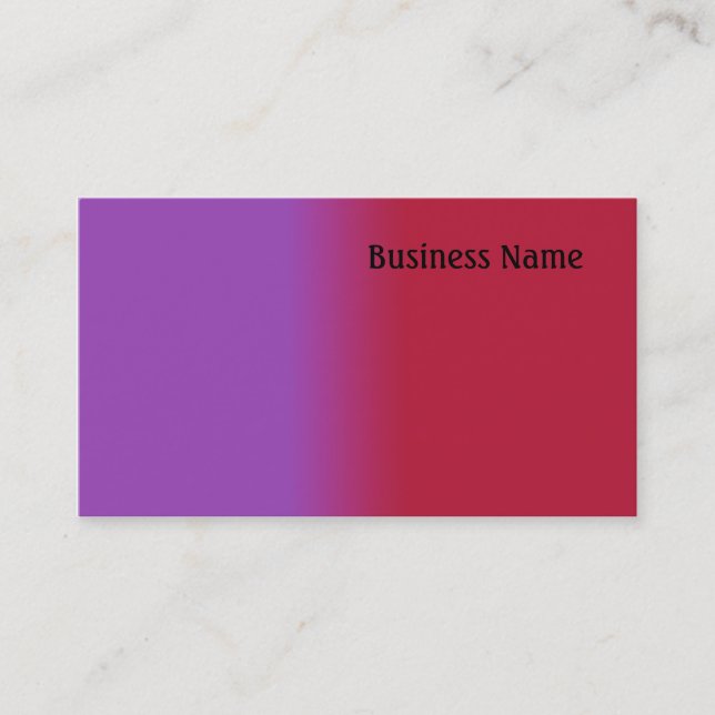 Cartão De Visita Vermelho e lilás (Frente)
