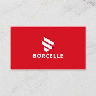 Cartão de visita vermelho e preto