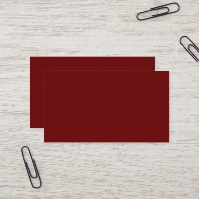 Cartão de Visita Vermelho Sangue (Frente/Verso In Situ)